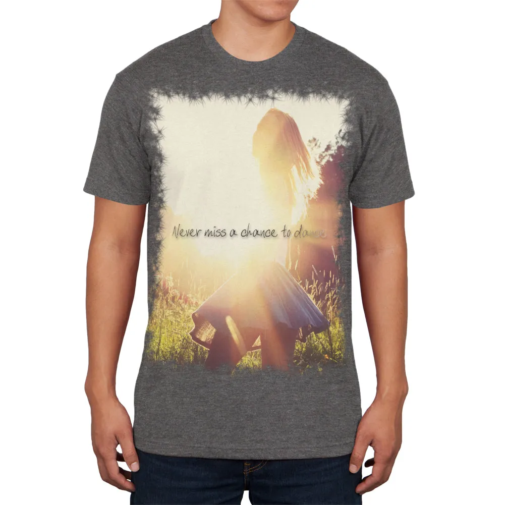 Never Miss a Chance to Dance Dark Heather Adult Soft T-Shirt sold by Old Glory