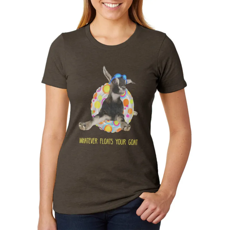 Whatever Floats your Goat Boat Juniors Soft Heather T Shirt sold by Old Glory