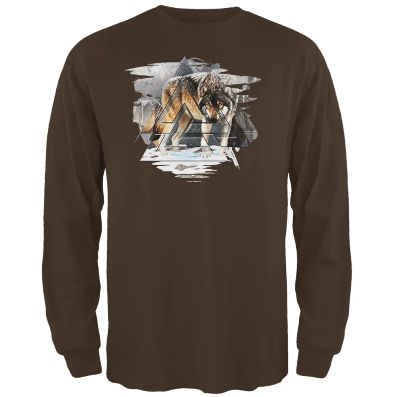Nordic Wolves of Winter Mens Long Sleeve T Shirt sold by Old Glory