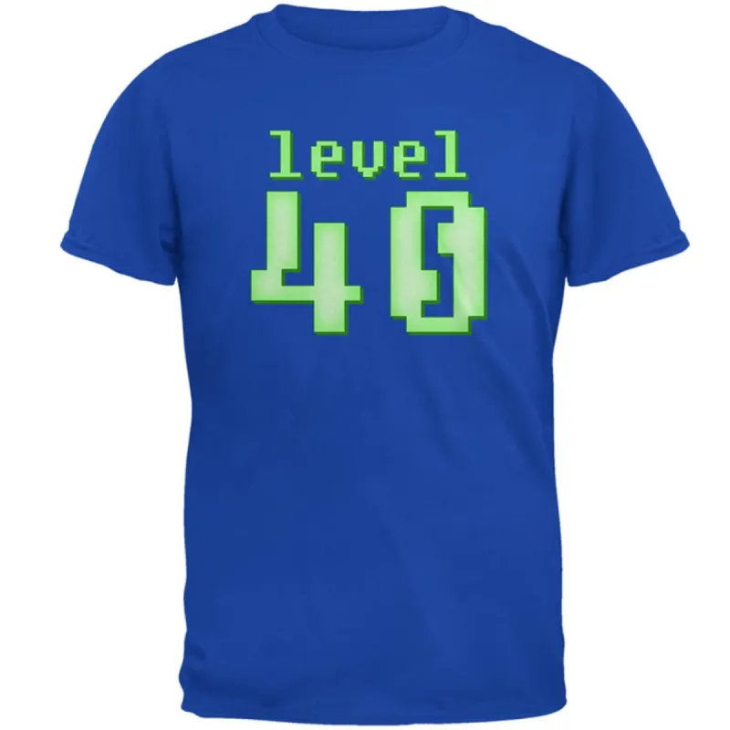 Gamer Milestone Birthday Level 40 Mens Soft T Shirt sold by Old Glory