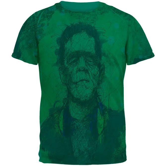 Halloween Frankenstein Raver Horror Movie Monster Mens T Shirt sold by Old Glory
