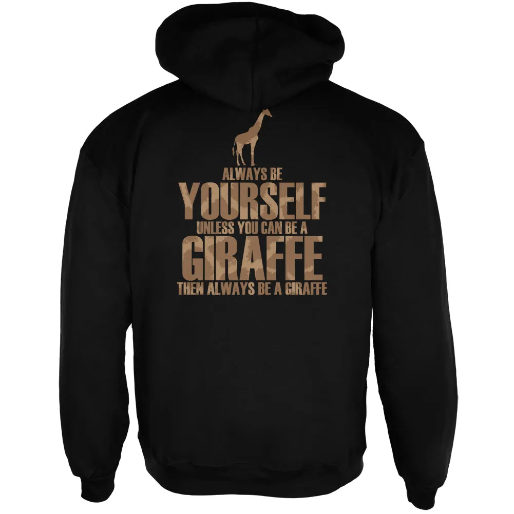 Always Be Yourself Giraffe Mens Full Zip Hoodie sold by Old Glory