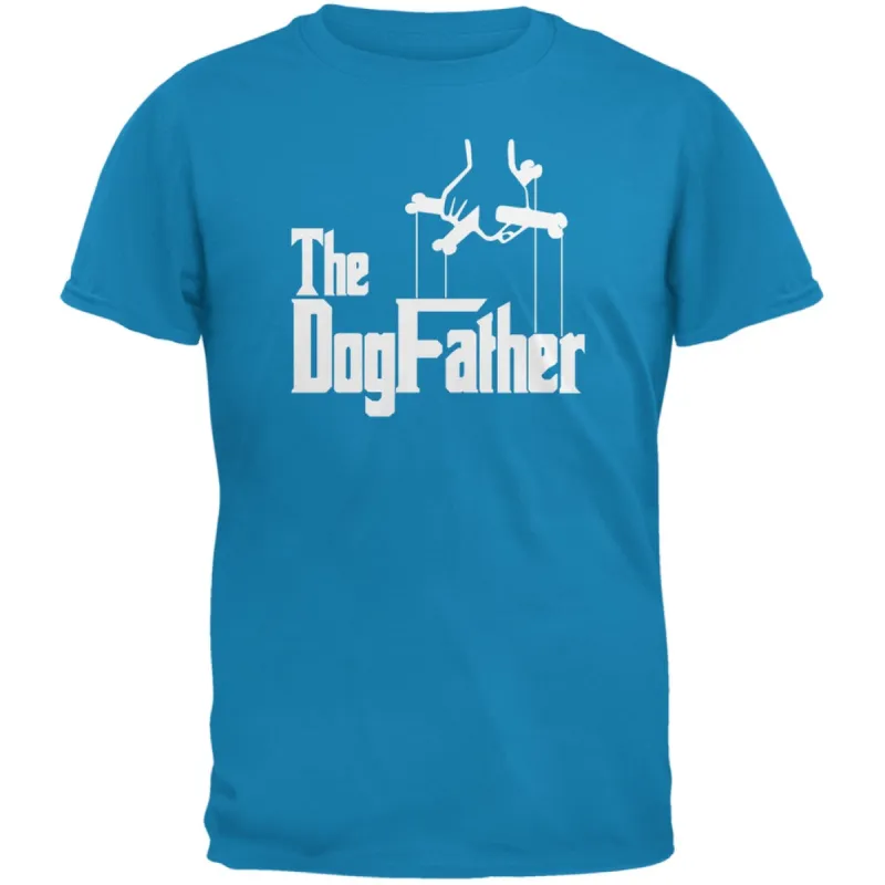 Fathers Day - The Dog Father Sapphire Blue Adult T-Shirt sold by Old Glory