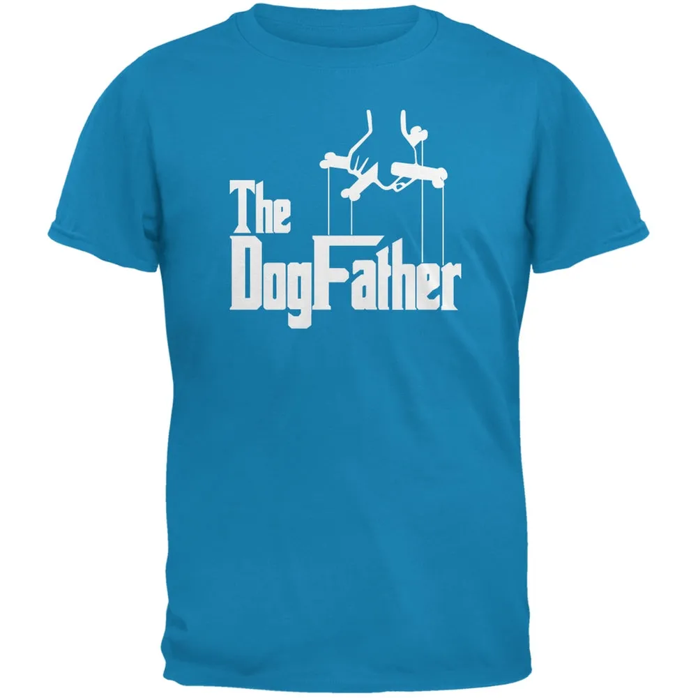 Fathers Day - The Dog Father Sapphire Blue Adult T-Shirt sold by Old Glory