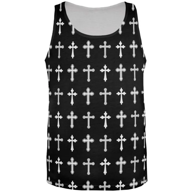 Crosses Pattern All Over Adult Tank Top sold by Old Glory