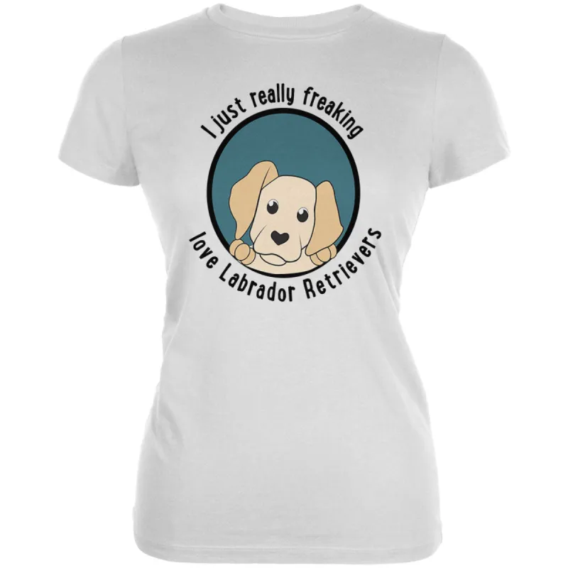 I Just Love Labrador Retrievers Dog Juniors Soft T Shirt sold by Old Glory