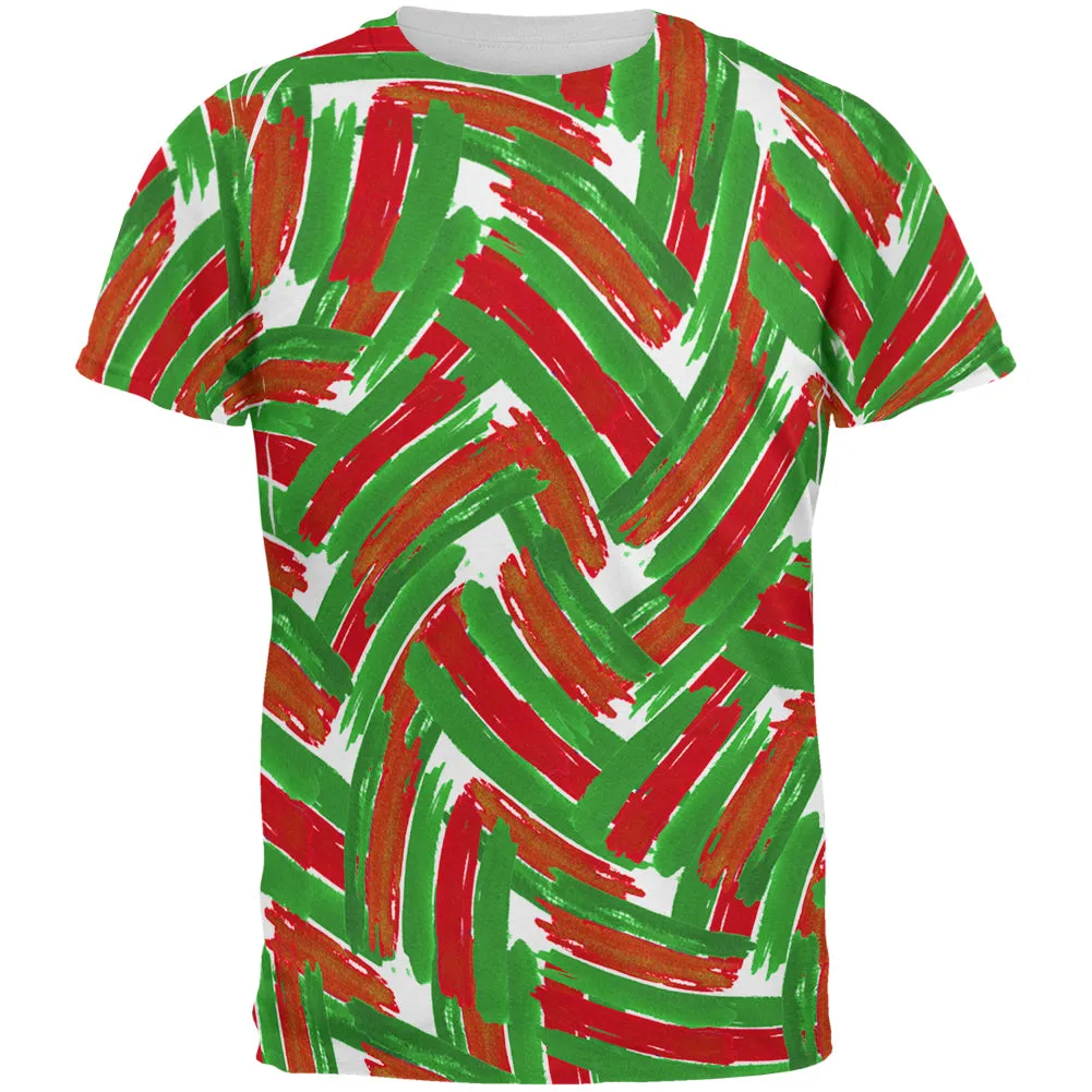 Christmas Madness Crazy Ugly Marker Swirl All Over Mens T Shirt sold by Old Glory