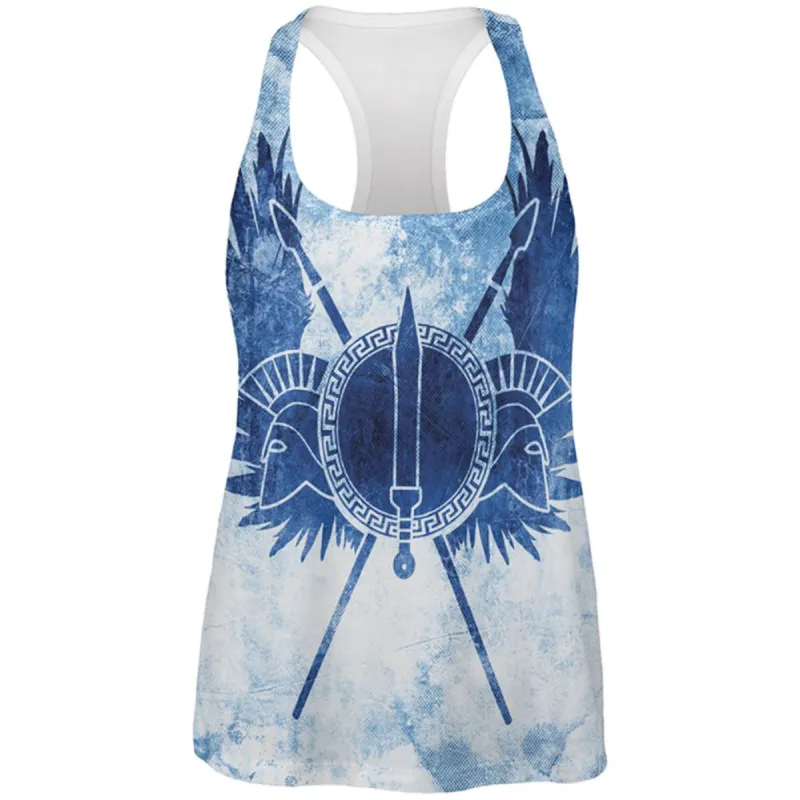 Greek Warrior Princess All Over Womens Work Out Tank Top sold by Old Glory