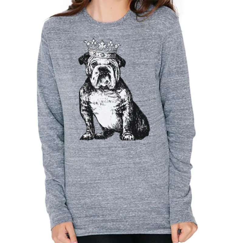 Bulldog Crown Mens Soft Long Sleeve T Shirt sold by Old Glory