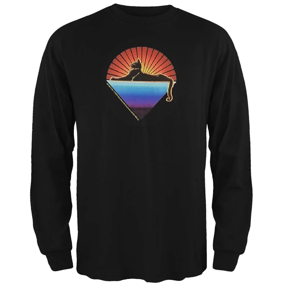 Jerry Garcia - Cat Under the Stars Mens Long Sleeve T Shirt sold by Old Glory
