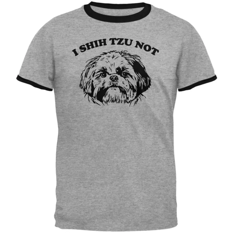 I Shih Tzu Not Mens Ringer T Shirt sold by Old Glory