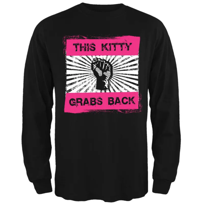 Feminist Activist This Kitty Grabs Back Mens Long Sleeve T Shirt sold by Old Glory