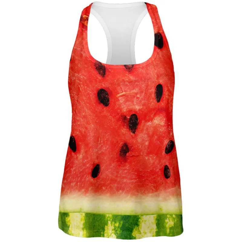 Watermelon Costume All Over Womens Work Out Tank Top sold by Old Glory