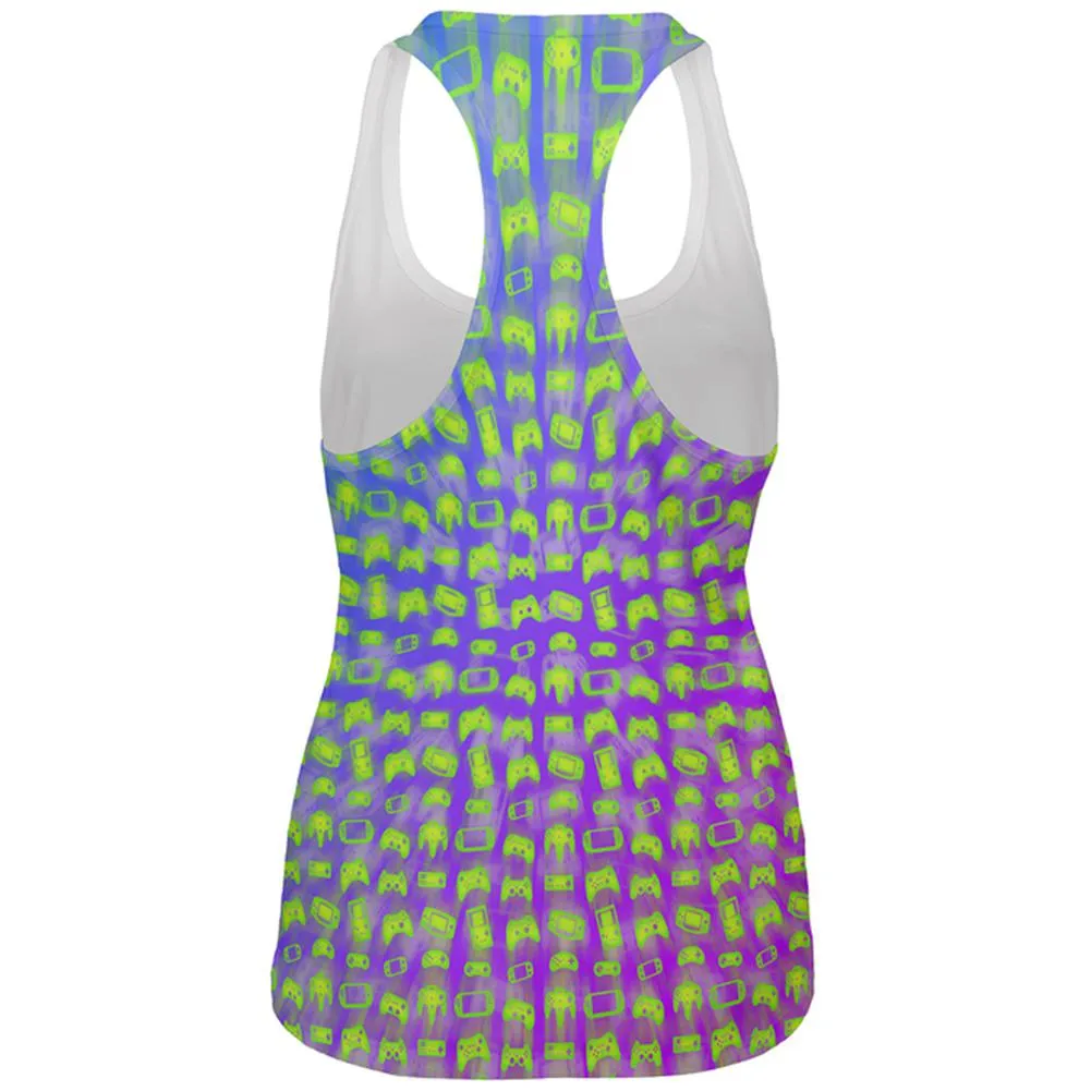 Choose your Weapon Wisely Pattern Video Games All Over Womens Work Out Tank Top sold by Old Glory product image thumbnail 2