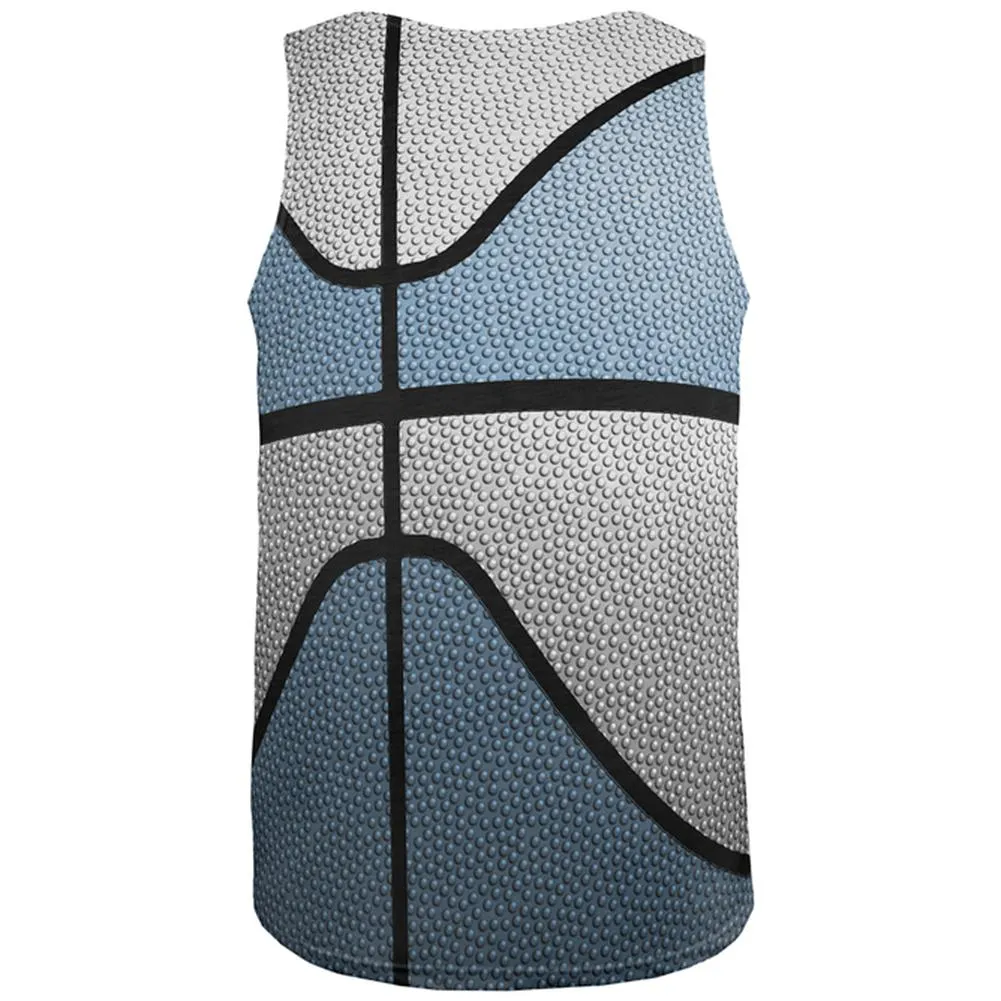 Championship Basketball Light Blue & White All Over Mens Tank Top sold by Old Glory product image thumbnail 2