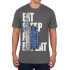 Eat Sleep Fish Repeat Marlin Mens Soft T Shirt sold by Old Glory