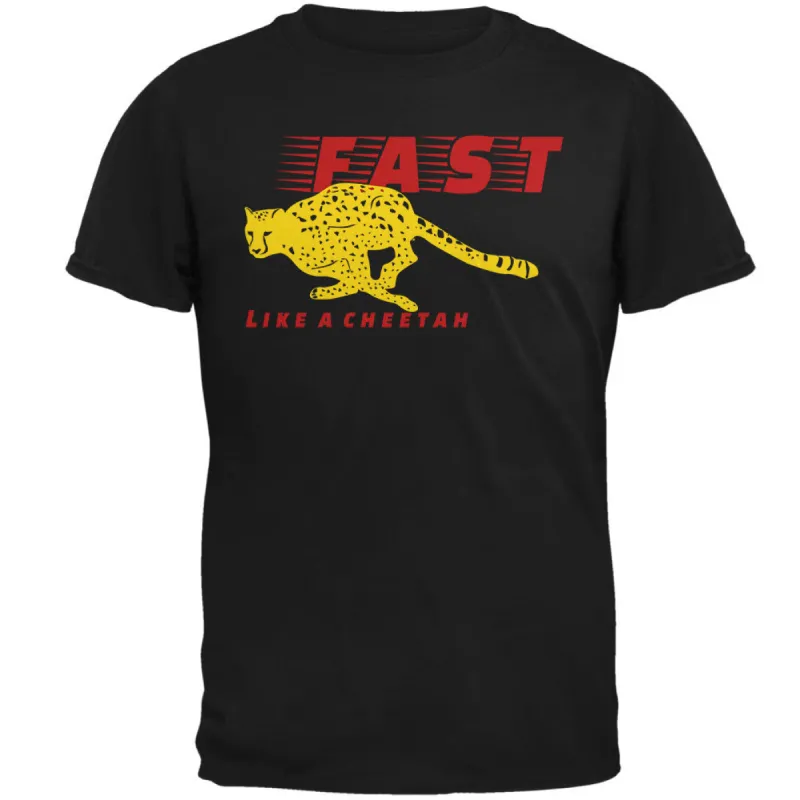 Fast Like A Cheetah Mens Soft T Shirt sold by Old Glory