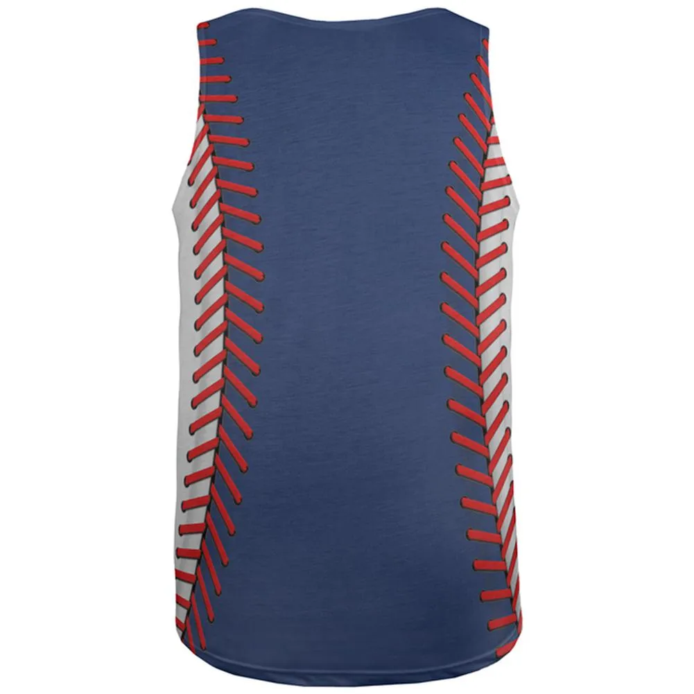 Baseball League Blue and White All Over Mens Tank Top sold by Old Glory product image thumbnail 2