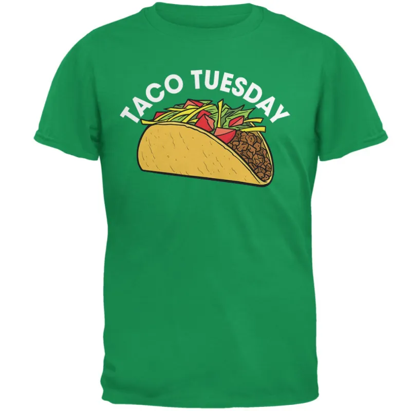 Cinco de Mayo - Taco Tuesday Irish Green Adult T-Shirt made by Old Glory
