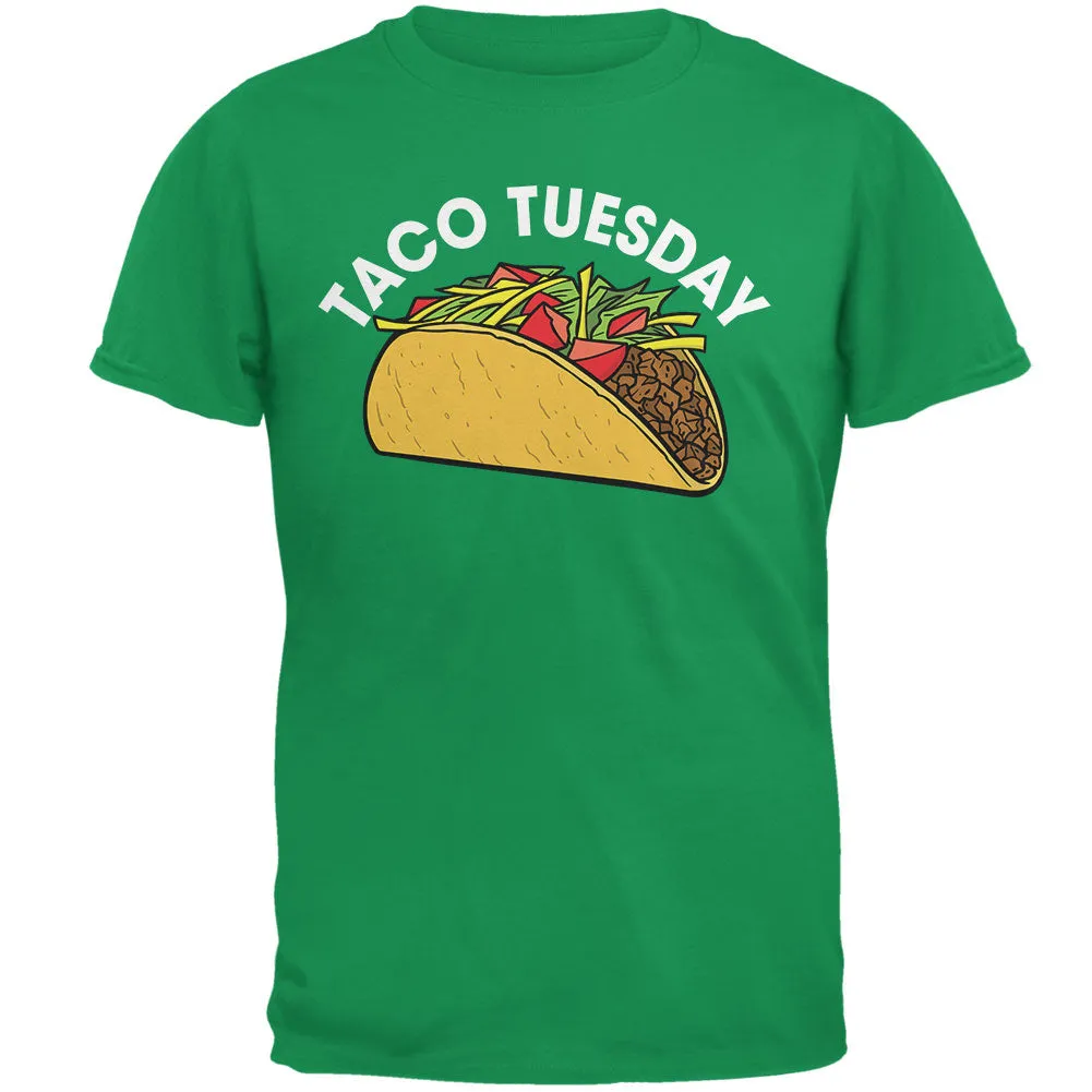 Cinco de Mayo - Taco Tuesday Irish Green Adult T-Shirt sold by Old Glory