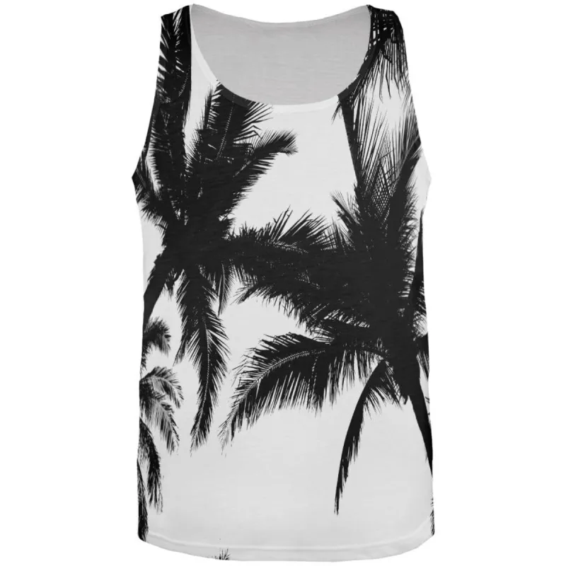B Palm Trees All Over Adult Tank Top sold by Old Glory