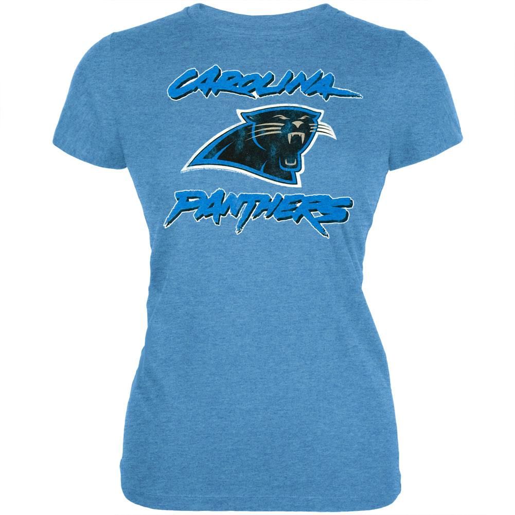 Carolina Panthers - Distressed Logo Juniors T-Shirt sold by Old Glory