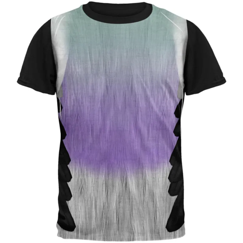 Halloween Pigeon Costume All Over Mens Black Back T Shirt sold by Old Glory