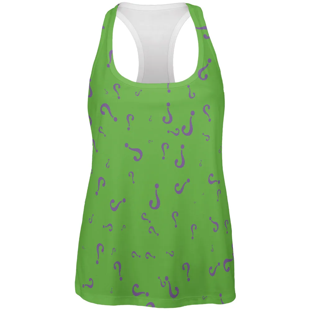 Riddle Me This Halloween Costume All Over Womens Work Out Tank Top sold by Old Glory