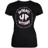 Halloween What Up Witches Witchy Elements Juniors Soft T Shirt sold by Old Glory