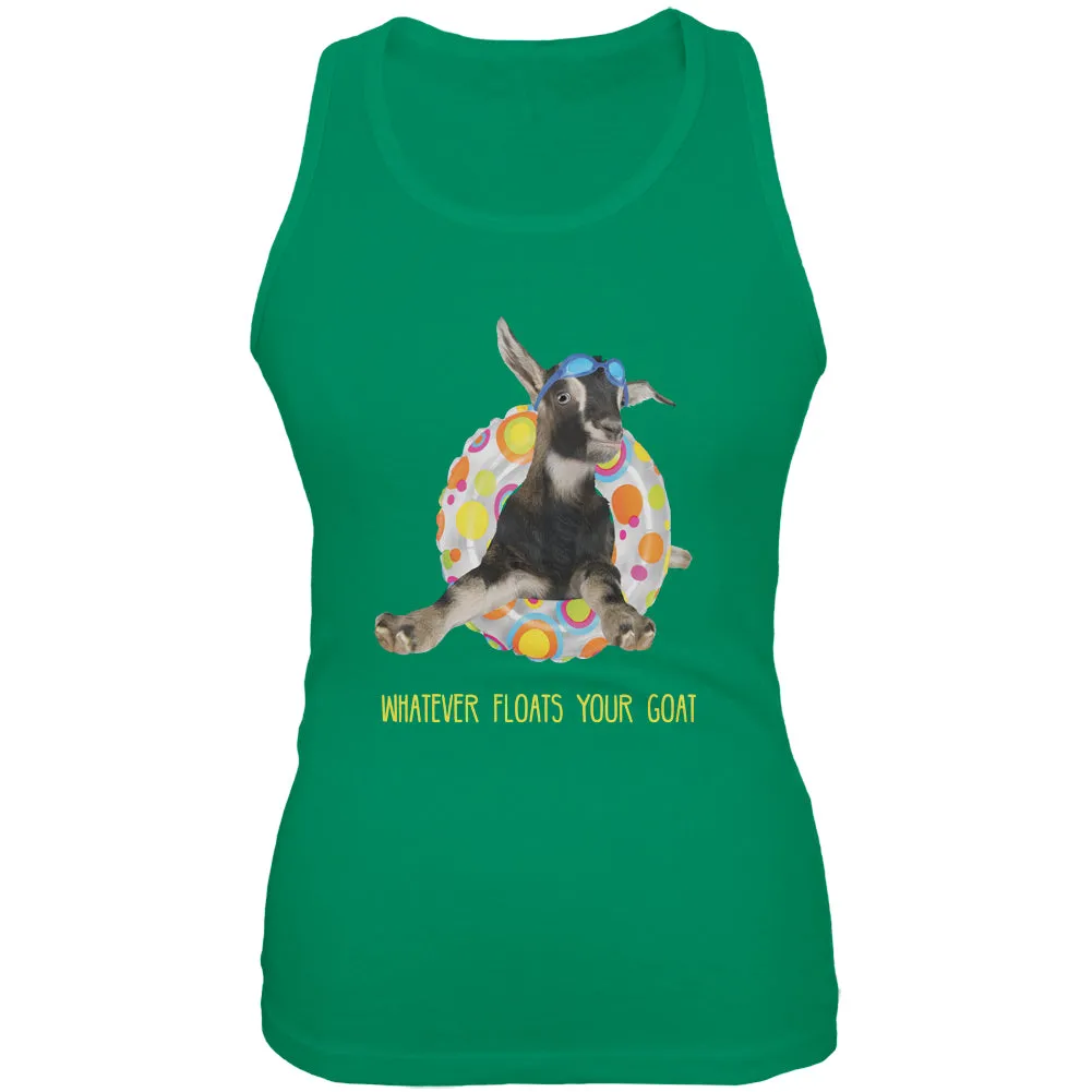 Whatever Floats Your Goat Boat Funny Juniors Soft Tank Top sold by Old Glory product image thumbnail 2