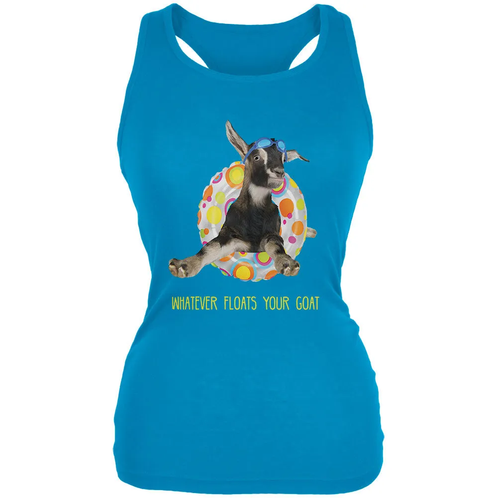 Whatever Floats Your Goat Boat Funny Juniors Soft Tank Top sold by Old Glory product image thumbnail 3