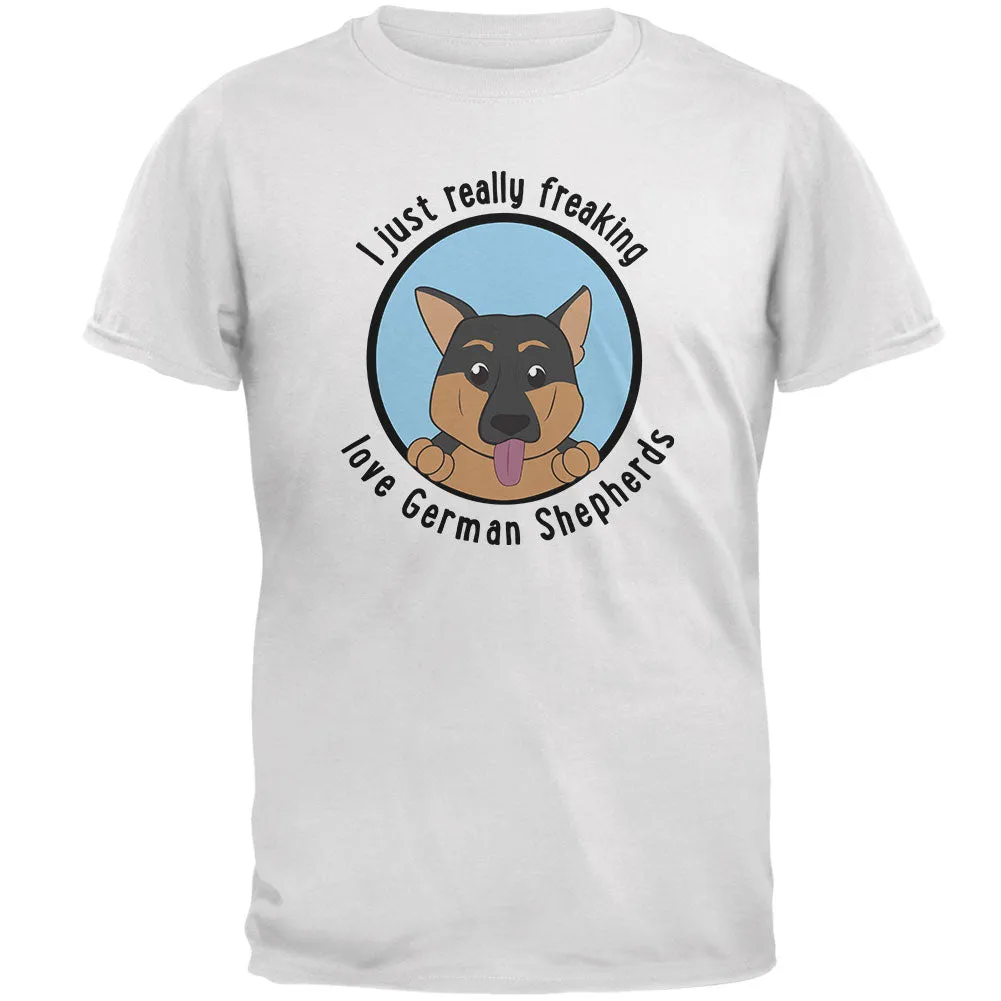 I Just Love German Shepherds Dog Mens Soft T Shirt sold by Old Glory