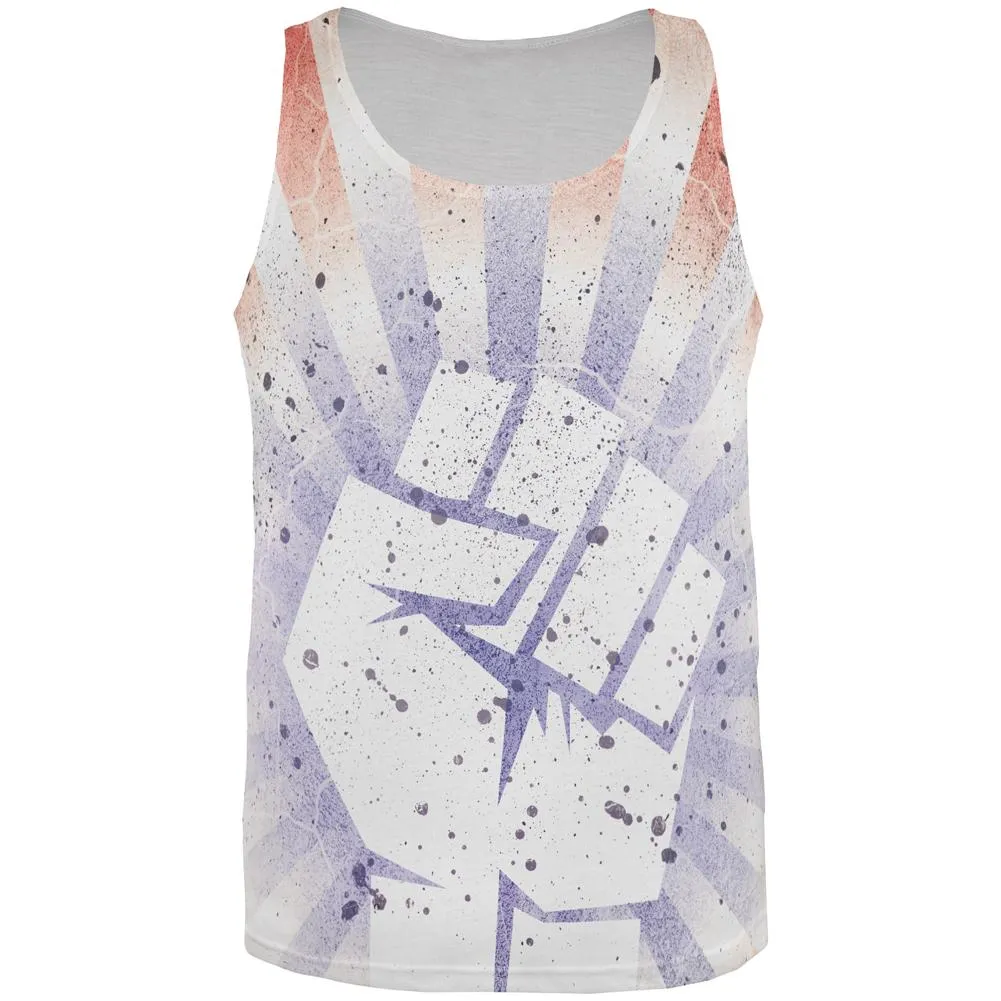 July 4th American Revolution Raised Fist All Over Mens Tank Top sold by Old Glory