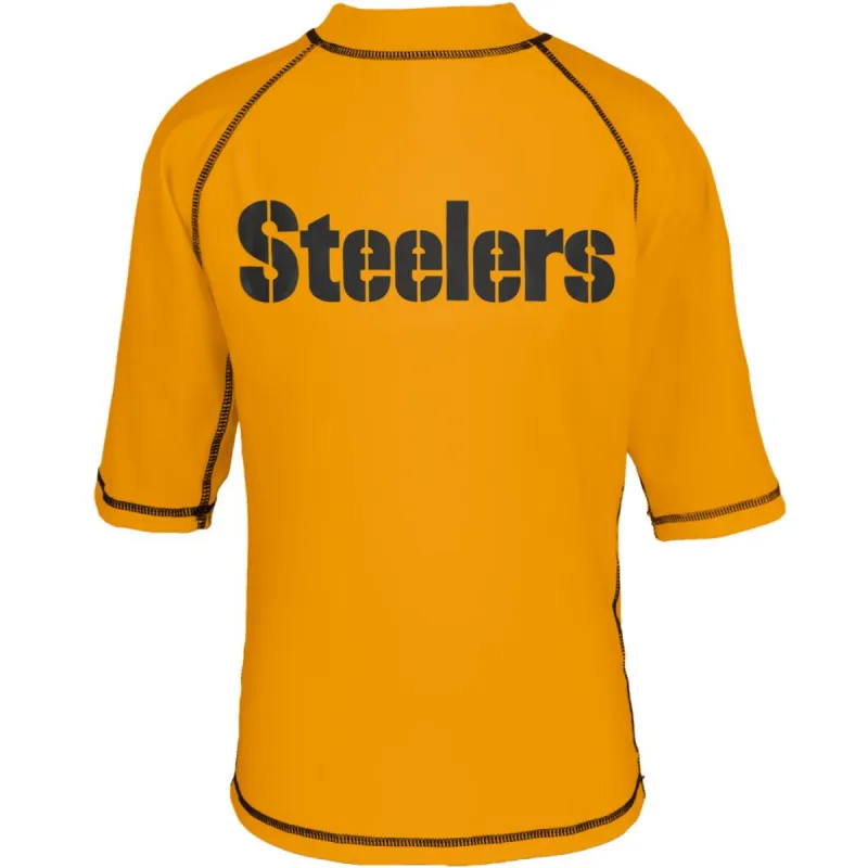 Pittsburgh Steelers - Logo Rash Guard Juvy T-Shirt sold by Old Glory