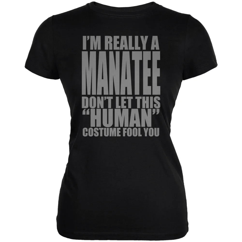 Halloween Human Manatee Costume Juniors Soft T Shirt sold by Old Glory