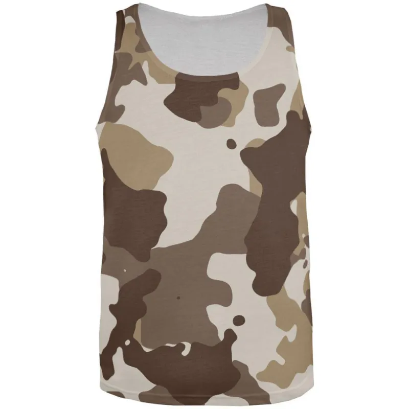Desert Camo All Over Adult Tank Top sold by Old Glory