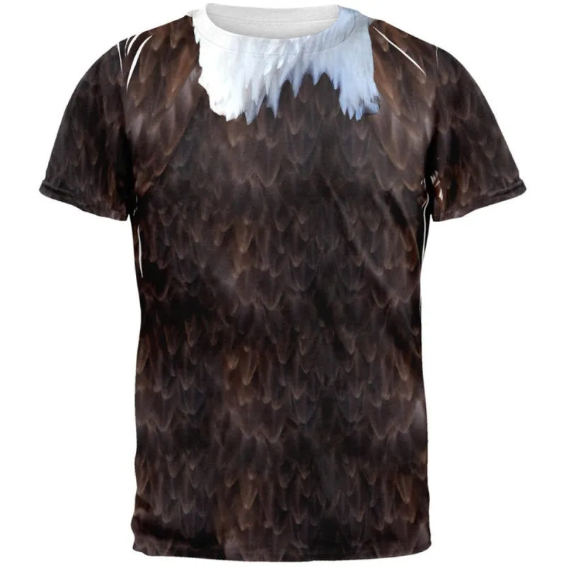 Halloween Bald Eagle Costume All Over Adult T-Shirt sold by Old Glory