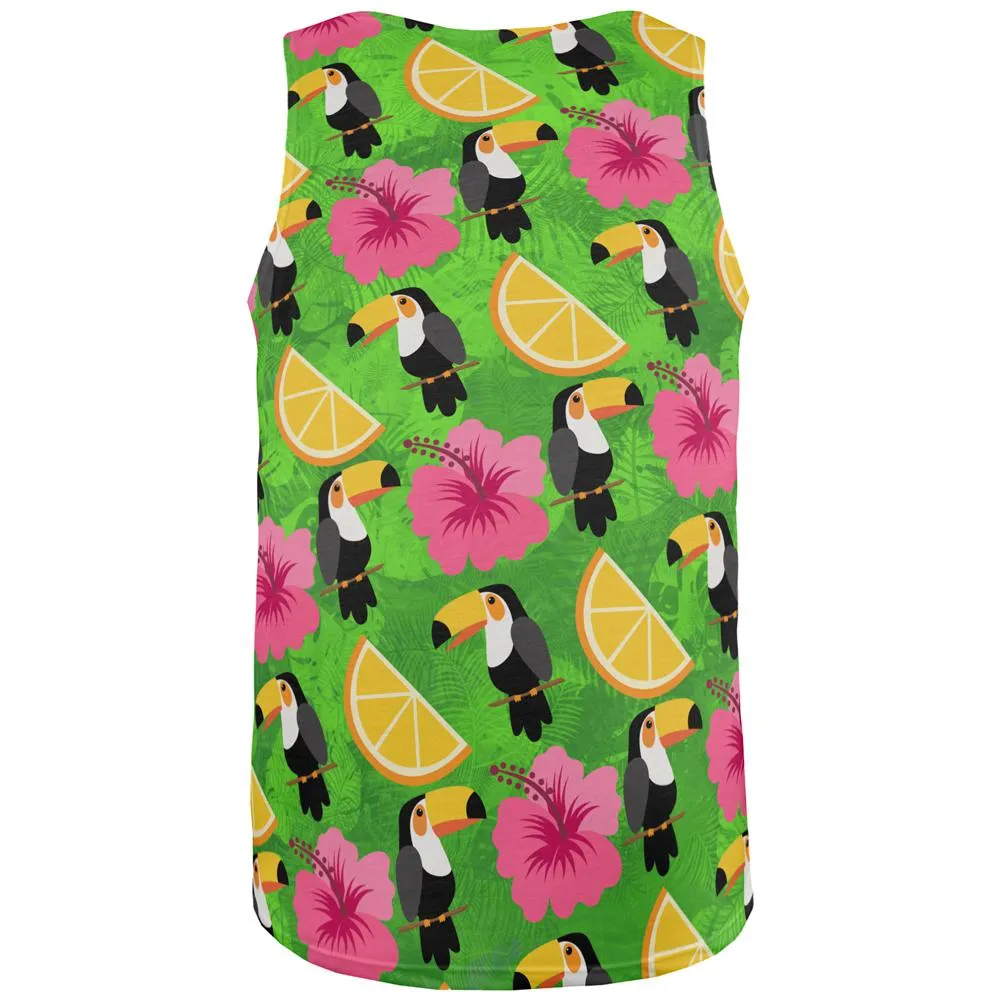 Tropical Vacation Toucan Pattern All Over Mens Tank Top sold by Old Glory product image thumbnail 2