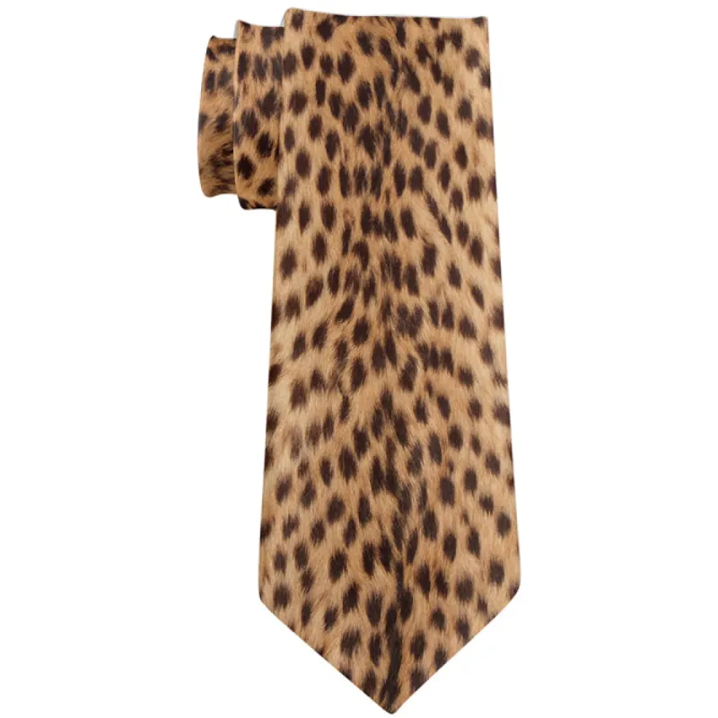 Halloween Cheetah Spots Fur All Over Neck Tie sold by Old Glory