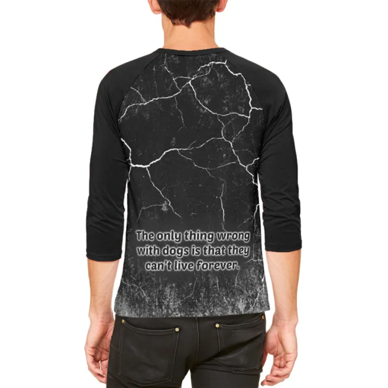 German Shepherds Live Forever Mens Raglan T Shirt sold by Old Glory