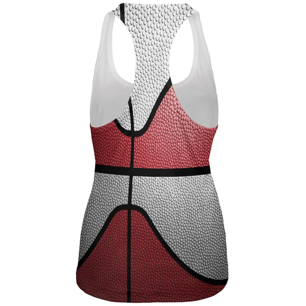 Championship Basketball Red & White All Over Womens Work Out Tank Top sold by Old Glory product image thumbnail 2