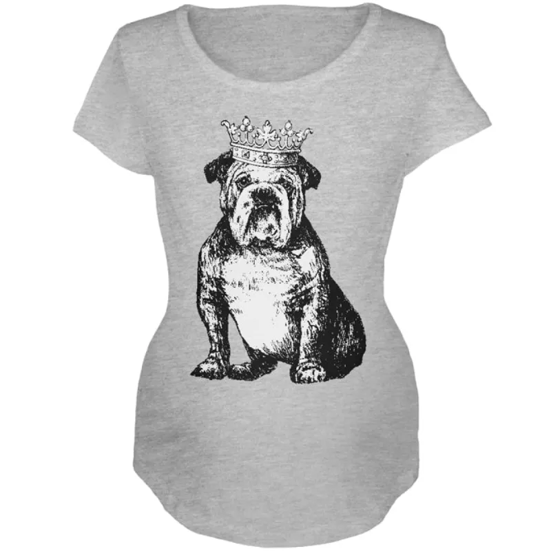 Bulldog Crown Maternity Soft T Shirt sold by Old Glory