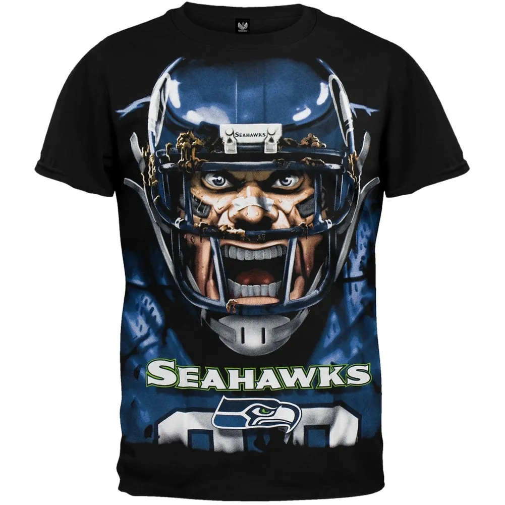 Seattle Seahawks - Rage Adult T-Shirt sold by Old Glory