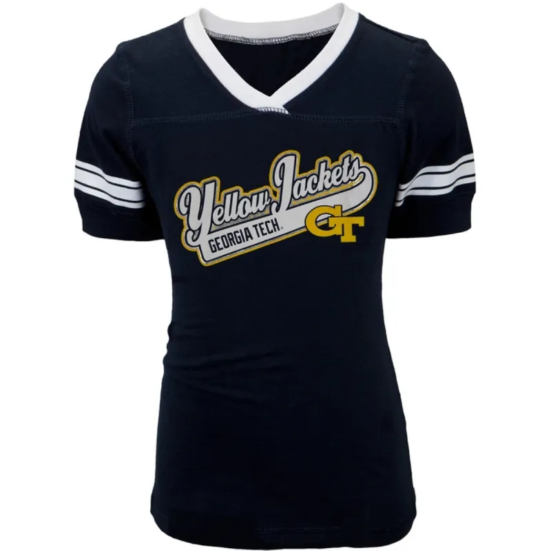 Georgia Tech Yellow Jackets - Swoop Logo Game Day Girls Juvy T-Shirt sold by Old Glory
