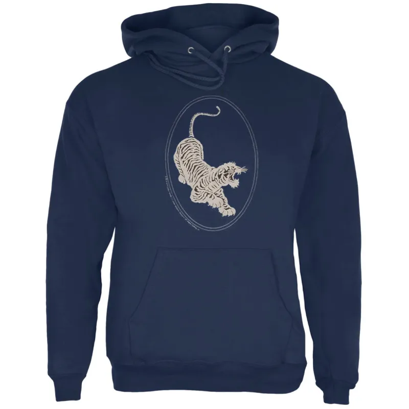 Jerry Garcia - Tiger Guitar Navy Mens Pullover Hoodie sold by Old Glory