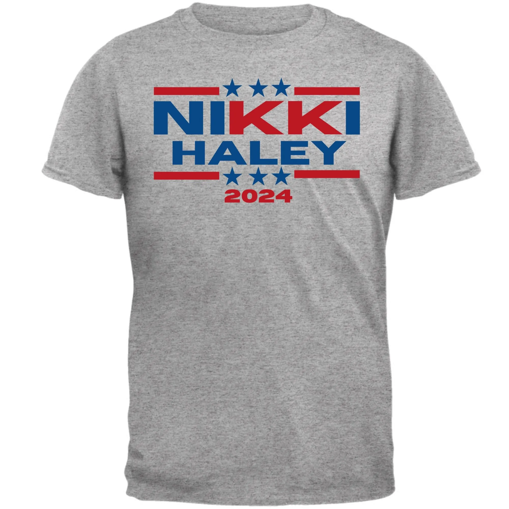 Election 2024 Nikki Haley 2024 Triple Stars Mens T Shirt sold by Old Glory