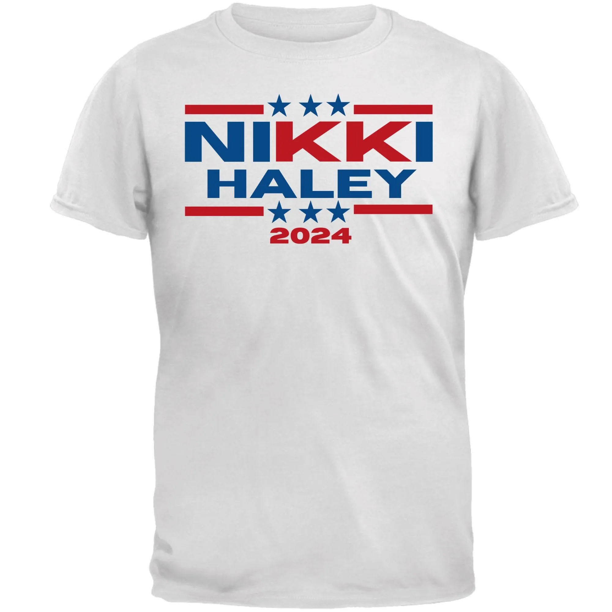 Election 2024 Nikki Haley 2024 Triple Stars Mens T Shirt sold by Old Glory product image thumbnail 2