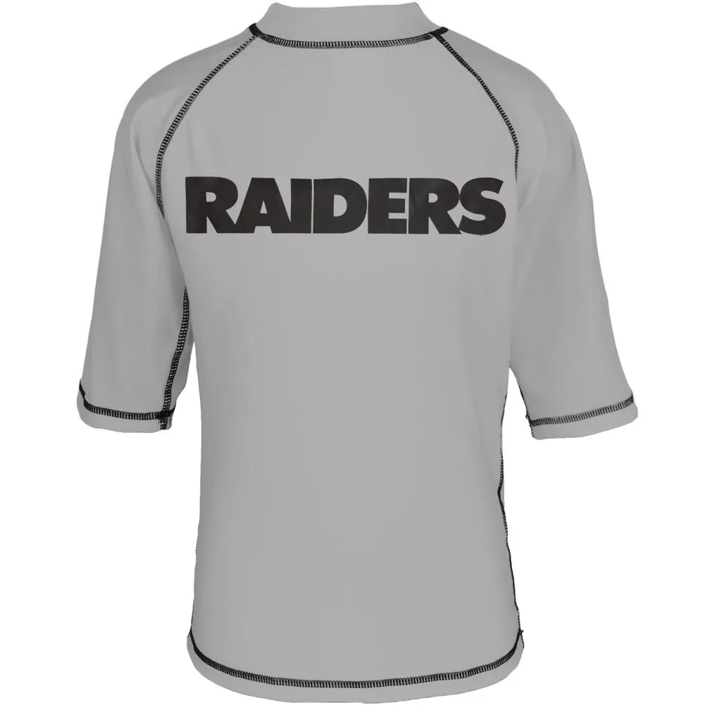 Oakland Raiders - Logo Rash Guard Juvy T-Shirt sold by Old Glory