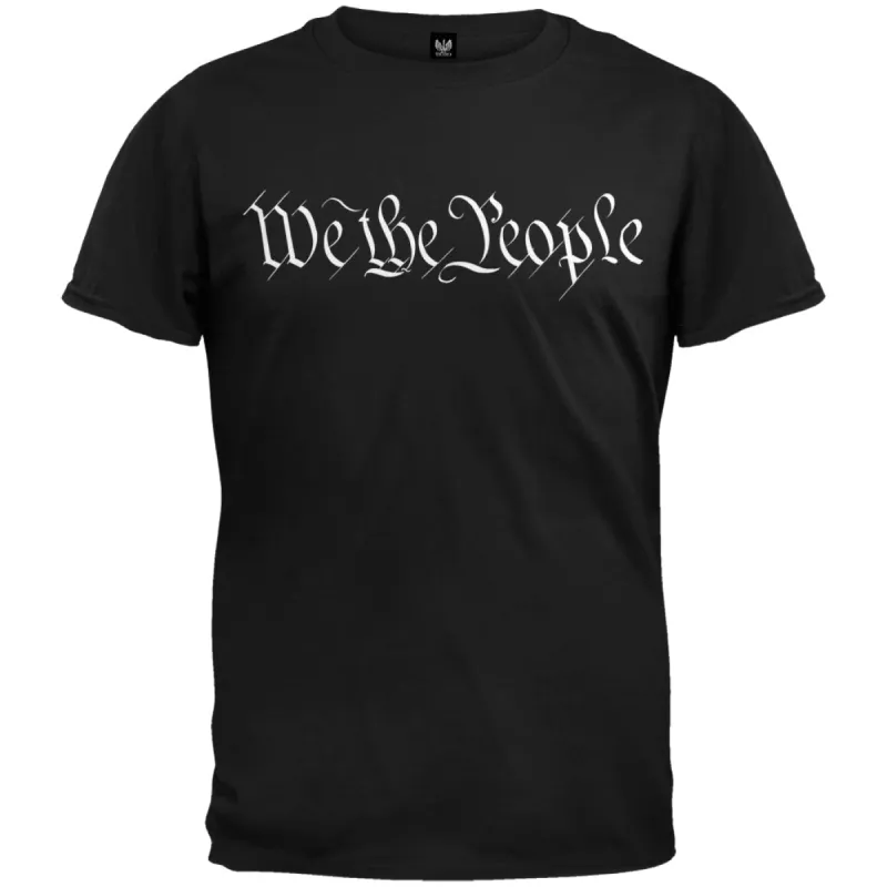 We The People Black T-Shirt sold by Old Glory
