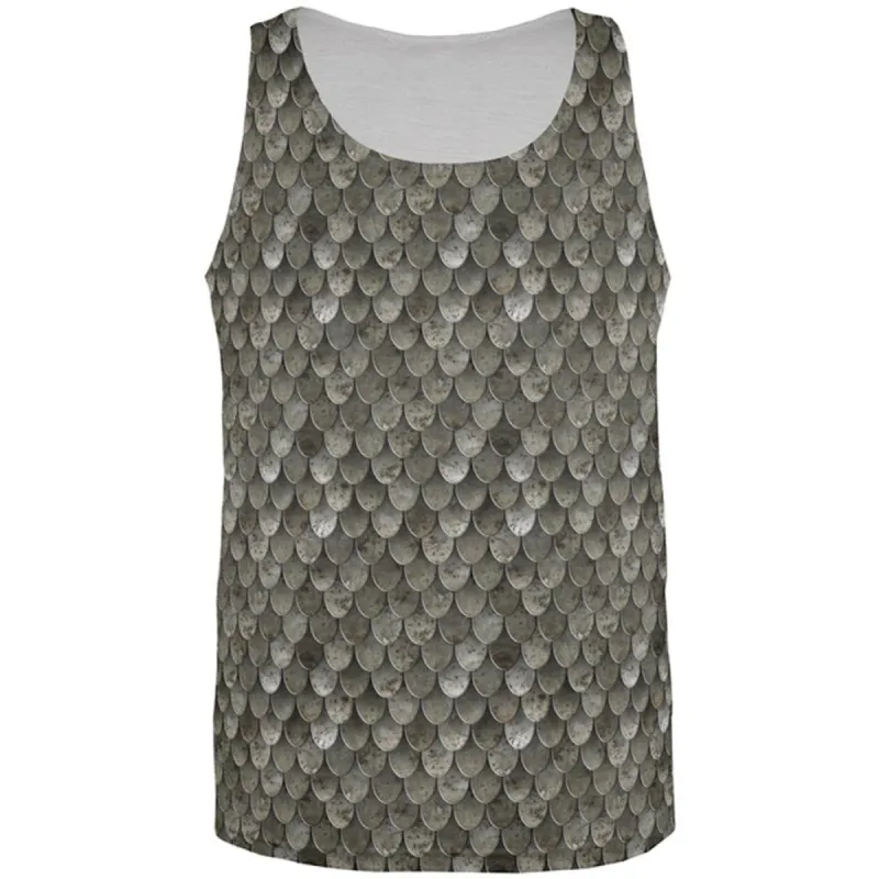 Halloween Steel Scale Armor Costume All Over Mens Tank Top sold by Old Glory
